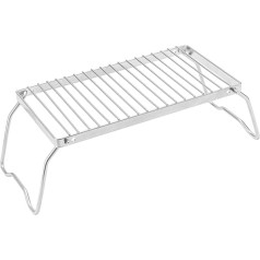 Sosoport Barbecue Camping Accessories Grill Wire Mesh Oven End Holder Picnic Fire Stand Outdoor Grill Stand Outdoor Oven Head Frame Firewood Burning Stand Camping Pot Holder