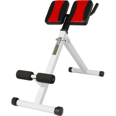 Back Stretching Bench, Folding Back Extension Bench, Hyperextension Bench, Roman Chair, Chair for Full Body Workout, Adjustable Leg Press, Load 330 lbs
