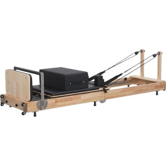 Foldable Pilates Reformer Machine Studio Quality Wooden Home Studio Equipment