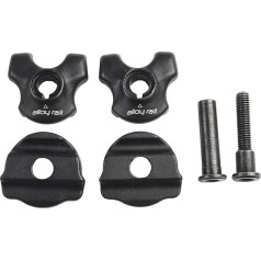 Zoegneer Bicycle Seatpost Clamps Steel Seatpost Clamp Oval or Round Clamp Black 7x9mm Pack of 2