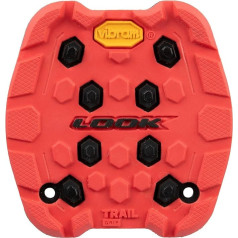 LOOK Cycle - Activ Grip Trail Pad - Kompatibel mit Trail Grip Flat Pedalen - Anti-Rutsch Technologie mit Innovativer Grip Gummi Oberfläche - Außergewöhnliche Griffigkeit - Rot