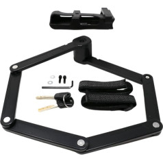 Stahlex Folding Lock 501 85 cm Compact and Secure Bicycle Lock with Bracket