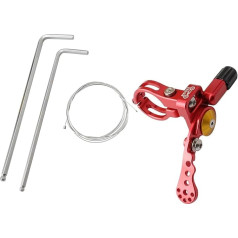 Baoblaze Bicycle Dropper Post Remote Lever Mountain Road Bicycle Dropper Seat Post Lever Remote Cycling Accessories Controller Aluminium Alloy with