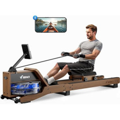 MERACH Home Water Rowing Machines, Folding Rowing Machine with 350LB Load Capacity, Special Monitor and Comfortable Seat R23