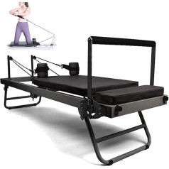 Pilates Reformer Yoga Bed Multifunctional Folding Fitness Equipment for Home/Gym Suitable for Club Use