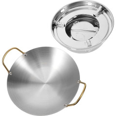 LALADEFIEE 1 Set Everyday Pan Japanese Shabu Pot Camping Hot Pot Seafood Pots with Stove Hiking Stove Soup Cooking Pot Hub Pot Japanese Hot Pot Stainless Steel