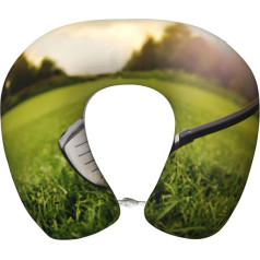 DEXNEL Golfball-Flugzeug-Reisekissen, Memory-Schaum-Kissen, geeignet für Flugzeug, Schlafen, Reisen