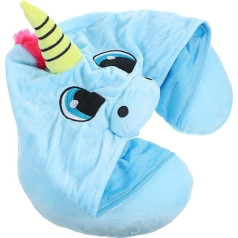 Vaguelly U-shaped pillow, portable travel pillow, children's neck pillow for on the go, neck support pillow, animal aeroplane neck pillow, travel neck pillow, neck protection, jacket with hat, neck