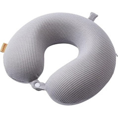 DKAIW Aeroplane Neck Pillow, Travel Pillow, Memory Foam, Ergonomically Designed Neck Pillow, Ideal for Travel, Plane, Car, Office, B, 30 x 28 cm