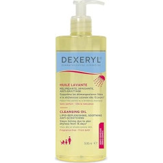 DEXERYL Cleansing Oil: Daily Cleansing of Body and Face, for Dry Skin Prone to Ecema, 1 x 500ml