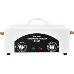 JOSBES 300 W Hot Air Steriliser Disinfectant 220°C Dry Heat Steriliser High Temperature Steriliser Nail Tool Steriliser with Timer for Cosmetics, Foot Care Studios, Hairdressing Salon