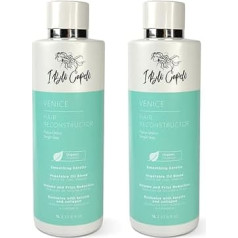 I Belli Capelli Venice Organic Keratin Hair Treatment Straightening - Application in 1 Step without Formaldehyde, Organic Keratin, Keratin for Straightening Hair without Formaldehyde, 2 Units (33.8)