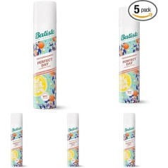 Batiste Dry Shampoo, Dry Shampoo for Refreshing and Styling Hair, Hair Care Spray without Rinsing, 200 ml (Pack of 5)