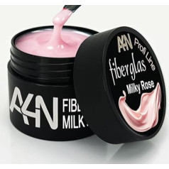 Fibreglass UV Gel Modelling Gel with Fibreglass Strips Extremely Stable 15 ml (Milky Rose)