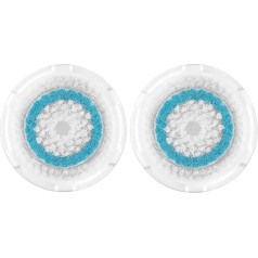 Azonbey Brush Head Replacement Compatible with Clarisonic Mia 1, Mia 2, Mia Fit, Alpha Fit, Smart Profile Uplift and Alpha Fit Facial Cleansing Brush Heads (Blue, Pack of 2)