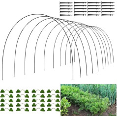 Anyingkai Greenhouse Tyres, Polytunnel, Arches for Polytunnel, Garden Tunnel Tyres, Fibreglass Greenhouse Tyres, Tunnel Arch for Raised Bed, Garden Tyres, Raised Bed (30 Pieces)
