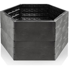 Grizzly Raised Bed System 2 Set, for Garden and Balcony, Flower Box, Vegetable Bed, Weather Resistant