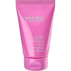 Malu Wilz Luxury Moments Rich Hand Cream & Mask 100 ml I 2-in-1 Mask & Hand Cream for Very Dry Hands with Shea Butter & Grape Seed Oil and Much More I With Feel-Good Fragrance