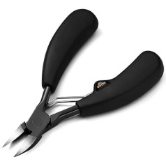 BEZOX Nail Clippers for Fingernails and Toenails - Nail Clipper 2 Pieces Fingernail Clippers, Nail Scissors with Bevelled Edge and Curved Nail Clippers Kit Fits Any Nail Shape