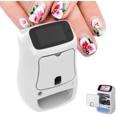 DIY Nail Art Printer, Automatic Intelligent Nail Printing Machine, Supports WiFi/DIY/USB, for Nail Salon at Home, Create Unlimited Unique Patterns