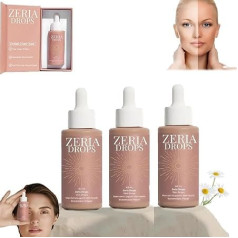 Zeria Sunless Tanning Drops - ZERIA Drops for Natural Reinforcement of Melanin, Improving Natural Skin Tone, No Sun Damage (3 Pieces)