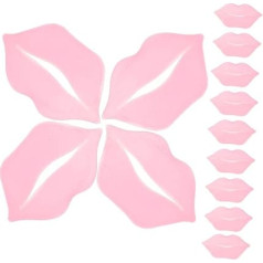 TOVINANNA 30St Lippenmaske Glanz Lippenöl Auge schlafen Augenmasken Lippentönung Gel-Pads für die Lippenpflege Tragbare Werkzeuge für die Lippenpflege Lippencreme Lippenpflegepad PVC Rosa