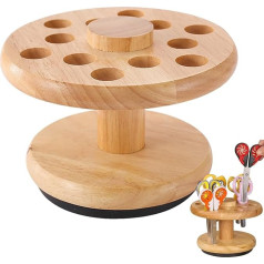 Scherenhalter für Friseure | Holzscherenhalter für Friseurscheren | Schreibtisch-Organizer Aufbewahrungsbox für Friseurscheren mit 12 Löchern, Holzfarbe, Refer to description, Unisex