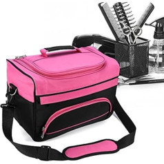 Portable Hairdressing Bag, Professional Hairdressing Tool Bag, Salon Tool Bag, Large Capacity with Shoulder Strap, Hair Stylist Bag for Equipment, Hairdresser Bag, Cosmetic Organiser