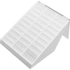 IWOWHERO Nail Art Display Box Nail Polish Colour Card Gel Nail Display Nail Colour Card Nail Display Board Nail Polish Stand Nail Polish Holder Manicure Display Board Salon Supply Acrylic White
