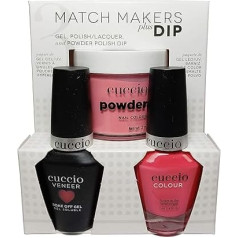 Cuccio Match Makers Plus Dip - Gel + Lacquer + Dip Powder (2 oz) - Heatwave Collection - Paradise Found - 13 ml / 0.43 oz Each