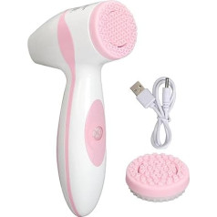 USB Rotating Face Brush, Face Cleansing Brush, Face Washer, Gentle Exfoliation, Rechargeable, for Effective Cleaning and Exfoliating