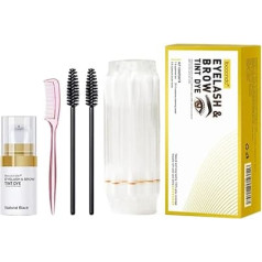 SHEEYOON Eyebrow Tint Cream, Professional Eyebrow Eyelash Coloring Kit Natural Durable Waterproof Eyebrow Colors (Black)