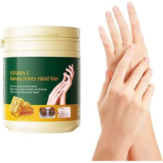 Hand Wax, with Honey and Vitamin E, Moisturising Hand Wax, Honey Exfoliate Hand Mask, Honey Peel Off Hand Wax, Hydrating Nourishing Hand Mask Wax, 170 g