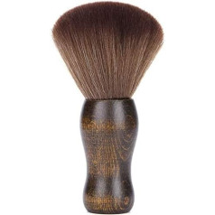 POFET Professional Large Hair Brush, Ultra Soft Shaving Brush with Wooden Handle for Face and Neck (Brown)