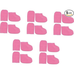 Ipetboom 5 Sätze Wachshandschuhe Stanzbetthalterung Pediküre Paraffin Mini-dekoration Beruhigende Spielsachen Halterung Für Shampoo-bett Spezielle Halterung Badeparaffin Rosy Polyester