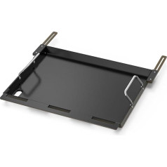 Onlyfire Adjustable Grill Plate, Ceramic Non-Stick Coating, Plancha Gas Grill for Weber Spirit 200 Series, Black