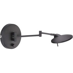 Trio Leuchten Kazan Wall Light Metal 8 W Matt Black