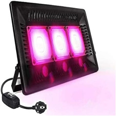 Relassy Plant Lamp 150 W, LED Grow Lamp, IP67 Waterproof Plant Lamp LED Full Spectrum with 4 Hanging Chains, Grow Light 180° Adjustment Angle, Plant Light for Indoor Plants, Hydrocult