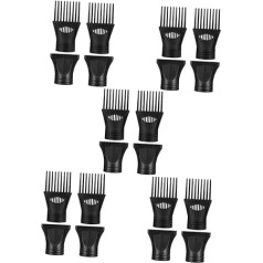 minkissy 5 Sets of Accessories for Hair Dryer Hair Dryer Accessories Hair Dryer Diffuser Hair Dryer Wide Nozzle Hair Dryer Tool Hair Dryer Comb Attachment for Hair Hair Dryer Nozzles 4 Pieces x 5