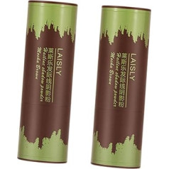 WOONEKY Pack of 4 Repair Shade Powder Hair Filler Hair Shading Sponge Pen Waterproof Temporary Root Concealer Haixletten Christmas Hair Root Sponge Pen Hair Powder ABS Brown