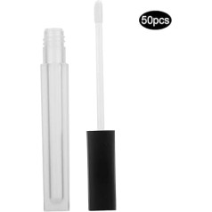 Verdant Touch 50 Pcs Lip Gloss Container Empty Refillable Lip Gloss Container for Lip Oil Makeup Tool 4.5ml/pcs