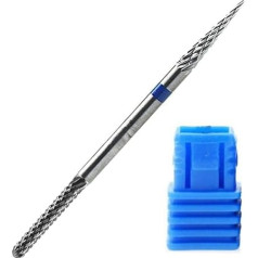 Natury Nails 2 in 1 Double Tip Nail Lathe Bit Manicure Pedicure Enamel Acrylic Nails Gel Nails Rotary Drill Bit (Medium Grain)