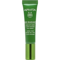 Apivita Bee Radiant Signs of Aging & Anti-Fatigue Eye Cream 15ml - Antiaging Brightening Eye Cream - Reduces wrinkles around the eyes, dark circles around the eyes