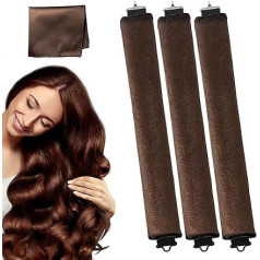 Hair Rollers for Long Hair, Curlers for Long Hair, Curlers for Long Hair, 3 Pieces, Heat Free Curlers, DIY Hair Styling Tools, Long Hair Styling Tools for Women