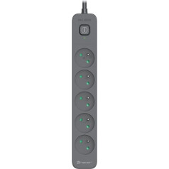 Tracer 47429 Zebra mobile ready 1.5m (5 outlets + 2USB 2,1A)