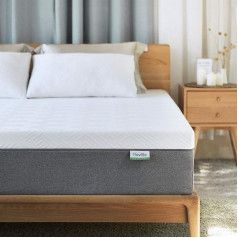Novilla 7 Zonen Matratze 80x190cm Gel Memory Foam H2 Kaltschaummatratze Bambusfasern Schaumstoff Atmungsaktiv Oeko-Tex 22cm Weiß