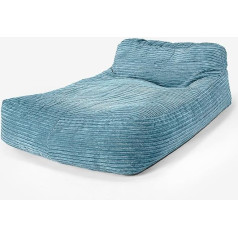 Lounge Pug , Sofa Bed Bean Bag Chaise Lounge Corduroy Turquoise