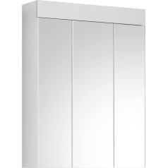 Xonox.home Snow X19 A9 725 Bathroom Mirror Cabinet 79 x 60 x 18 cm High-Gloss White