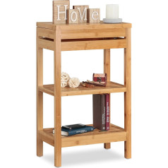 Relaxdays Bamboo Bathroom Shelf