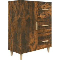 Vidaxl Sideboard Chest of Drawers Sideboard Side Cabinet Multi-Purpose Cabinet Standing Cabinet Living Room Hallway Smoked Oak 69.5 x 34 x 90 cm Wood Material